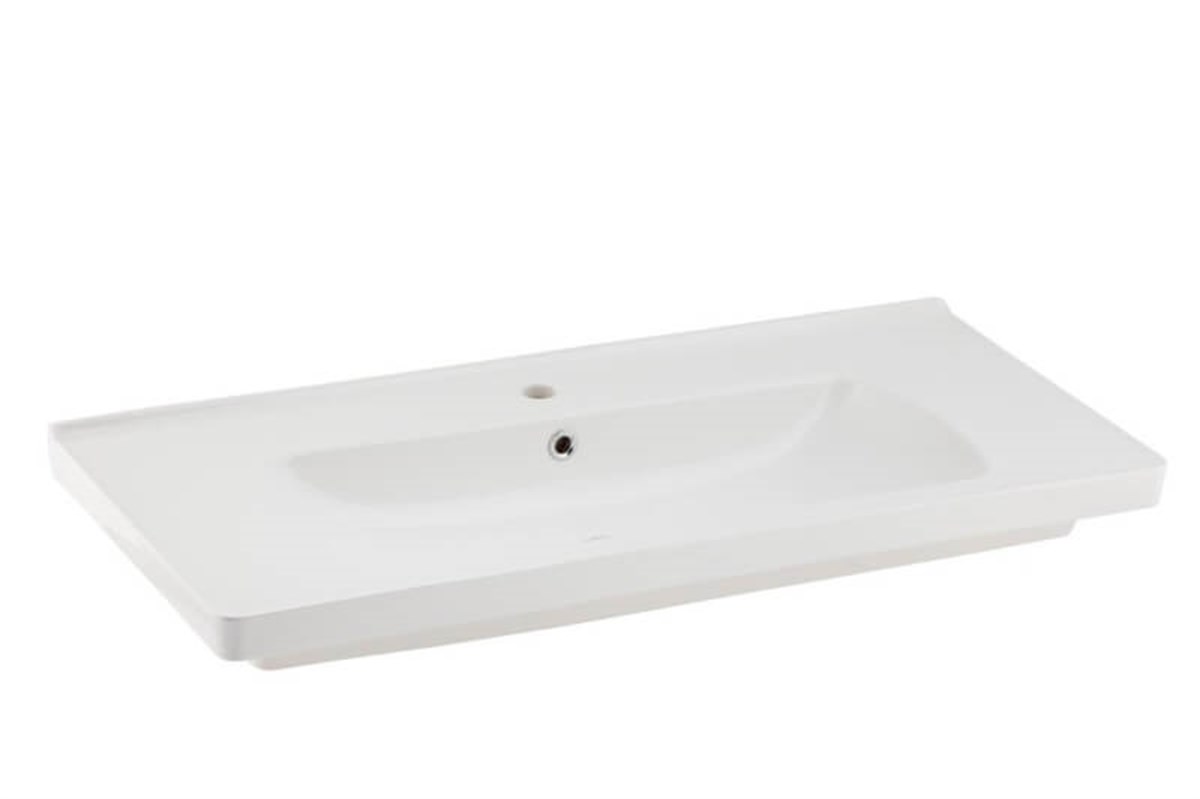 Seramiksan Satürn 100 Cm Etajerli Beyaz Lavabo A142030H