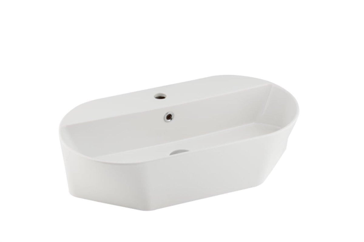 Seramiksan Stella Tezgah Üstü Batarya Delikli 65 Cm Lavabo A124101