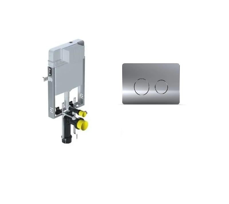 Serel Gömme Rezervuar T020111 Easy 3/6 Litre+Mat Krom Buton