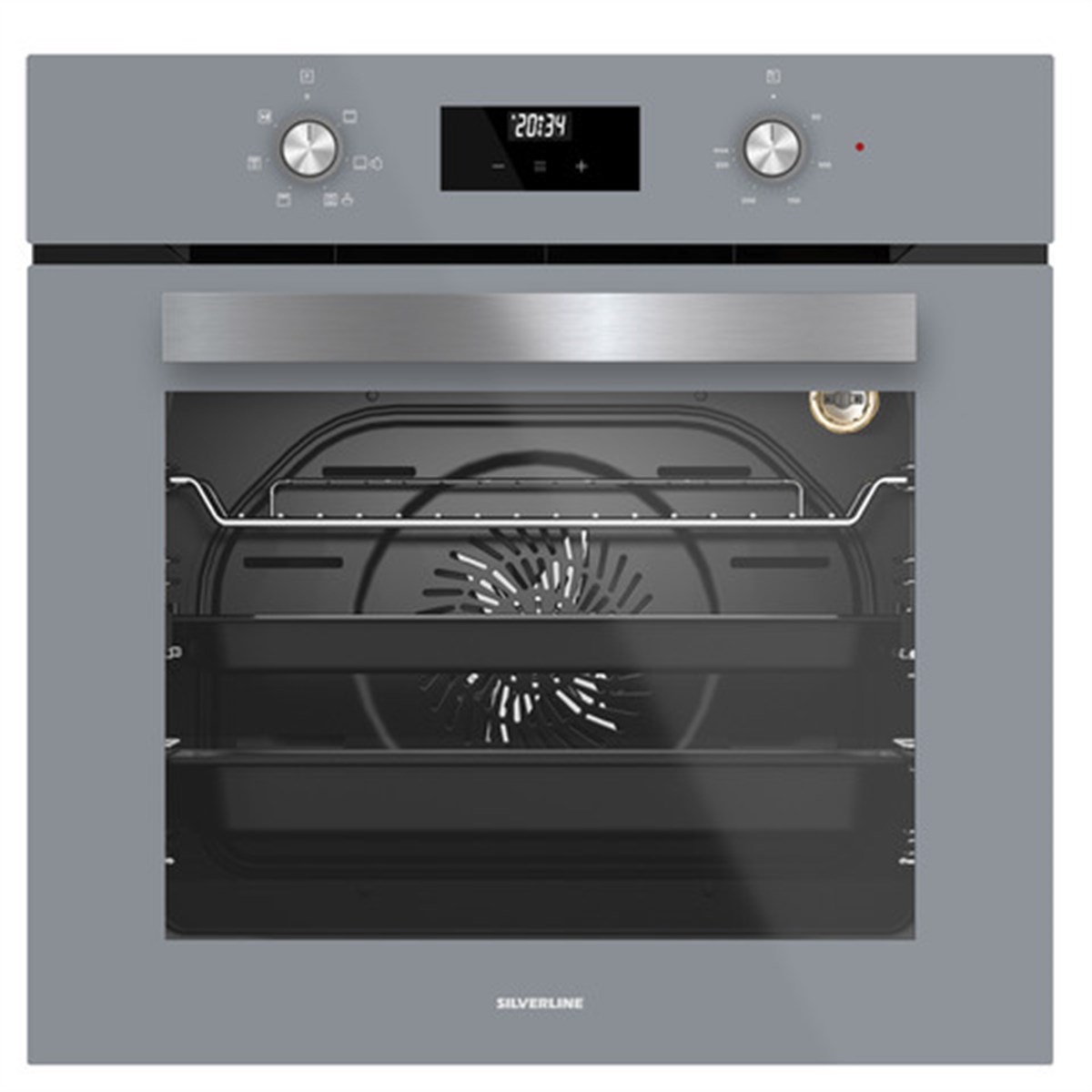 Silverline Gri Dijital 6 Fonksiyonlu Turbo Fırın BO6502S02