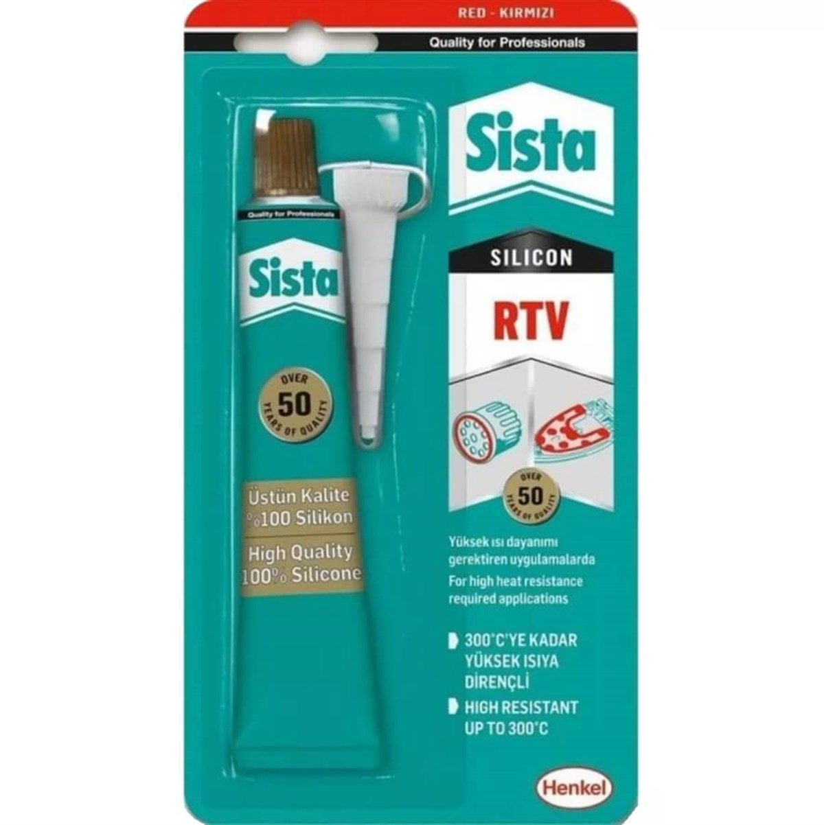 Sista Rtv Sıvı Conta Kırmızı 50 Gr