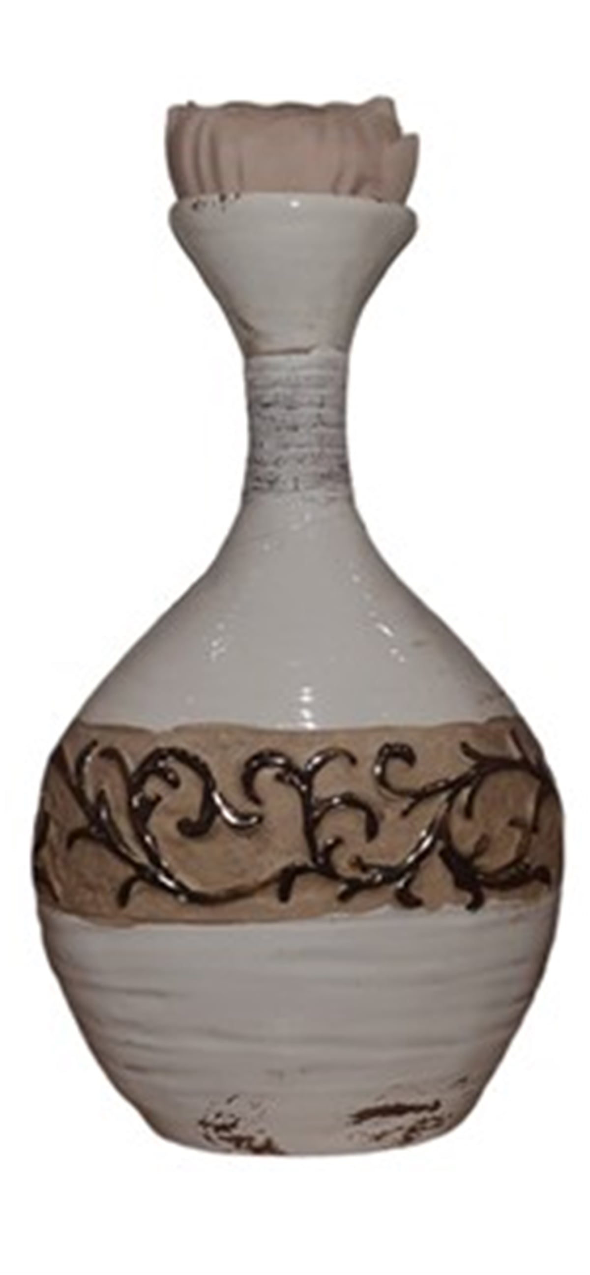 Star Du 024 Krem Bronz Dar Ağızlı Vazo