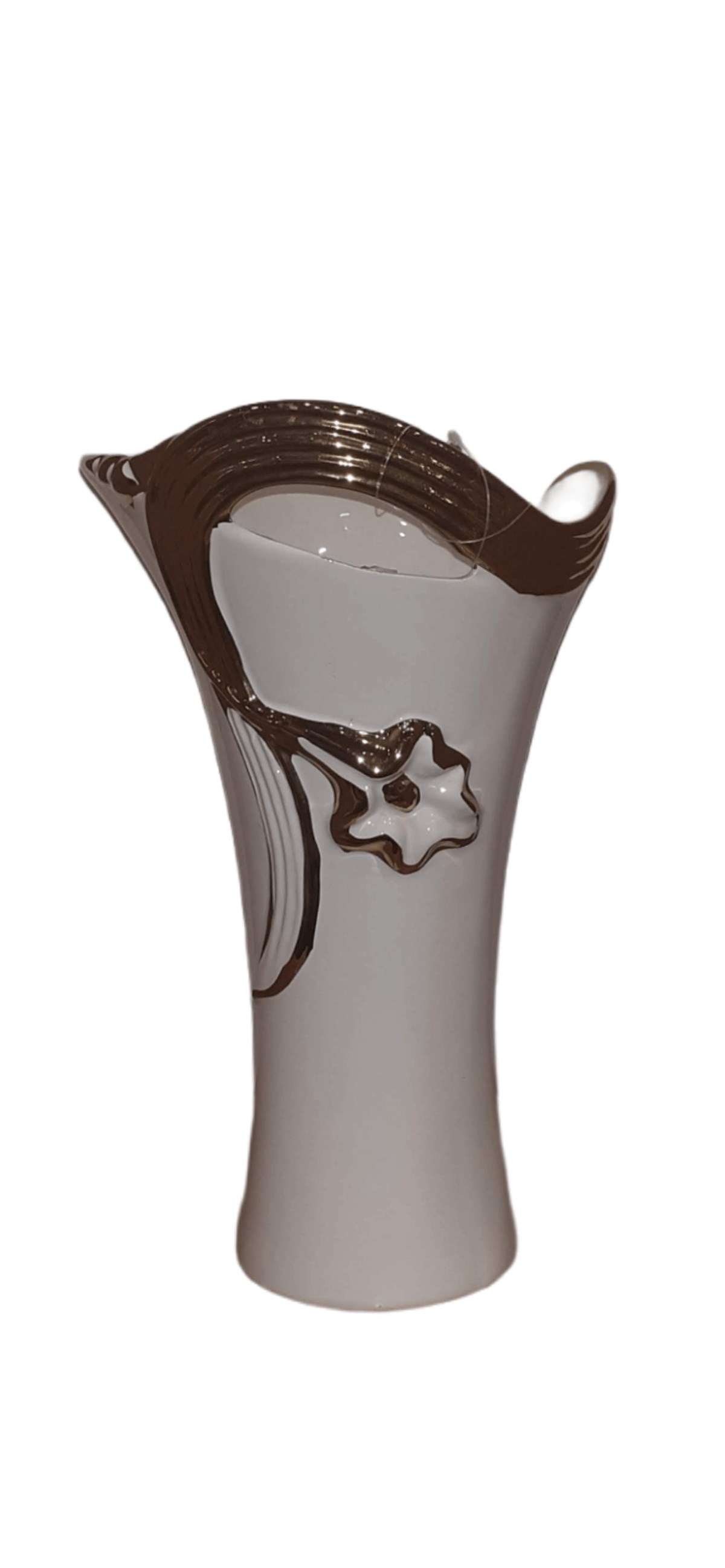 Star Gq 004 Beyaz Altın Vazo 41 Cm