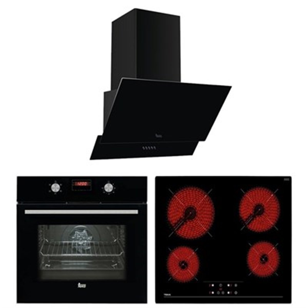 Teka Chef 4 Hak 627 N+Tz 6415 Elektrikli+Atv 60 Ankastre Set