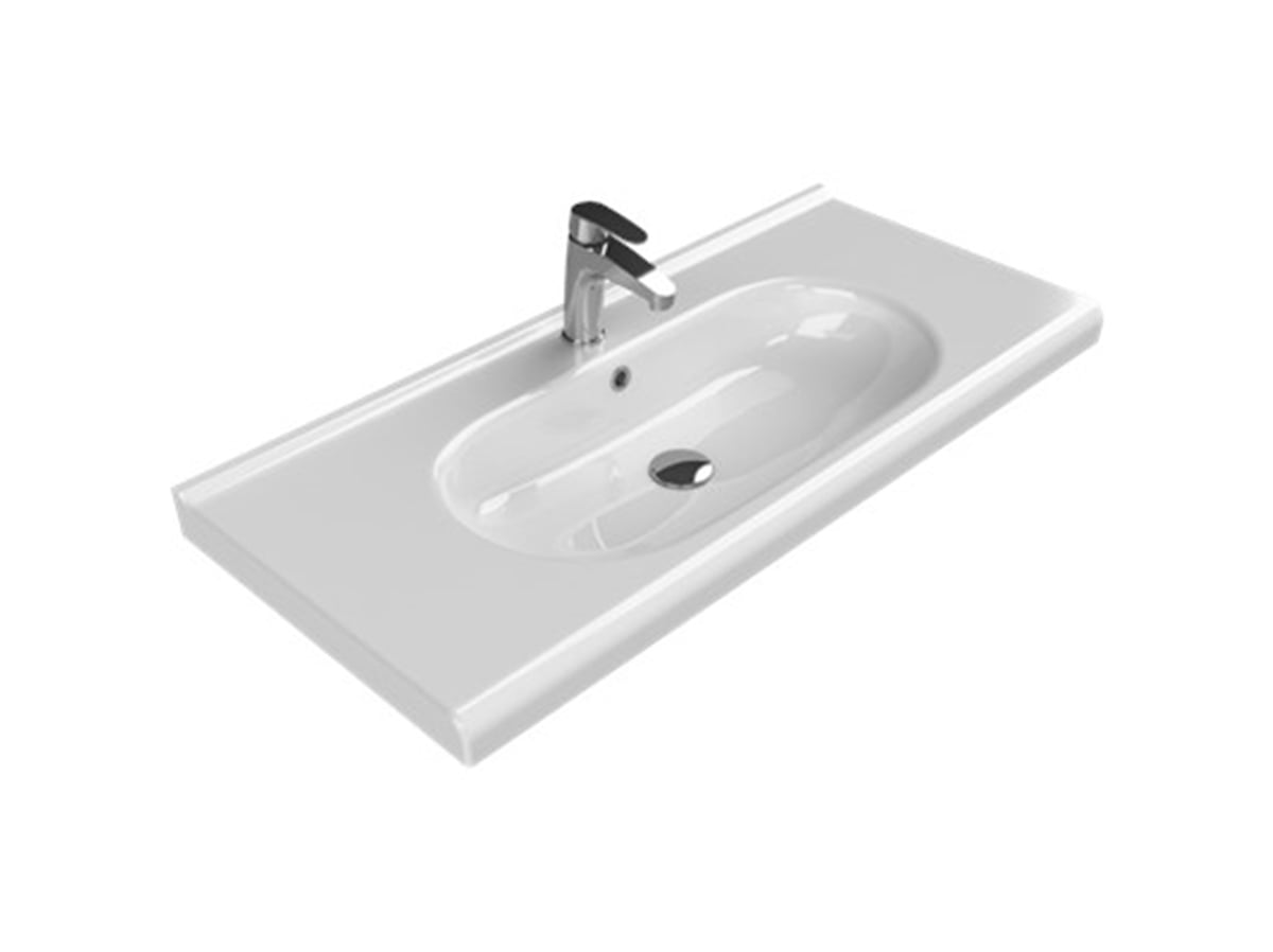 Turkuaz 100X45 Cm City Etajerli Lavabo 069200