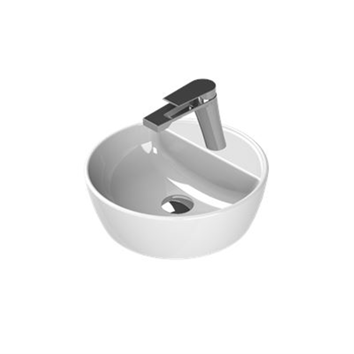 Turkuaz 42 Cm One Batarya Delikli Lavabo 076400