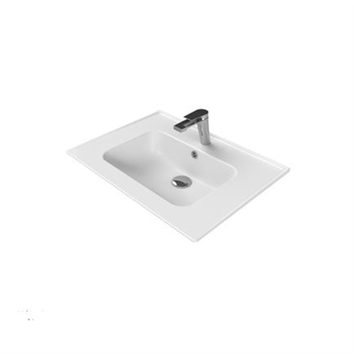 Turkuaz 60X47 Cm Blue Etajerli Lavabo 042000-U