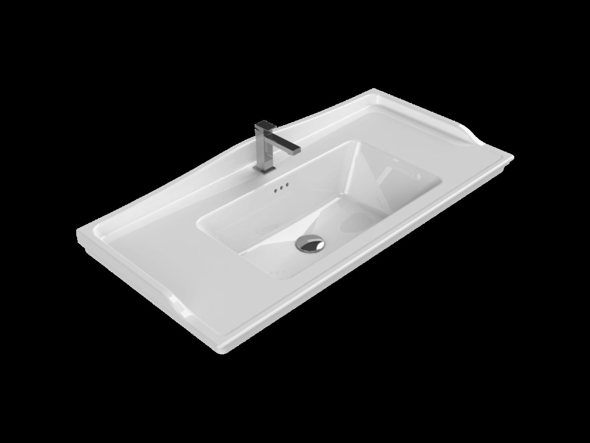 Turkuaz Kapadokya 100x48 cm Etajerli Lavabo