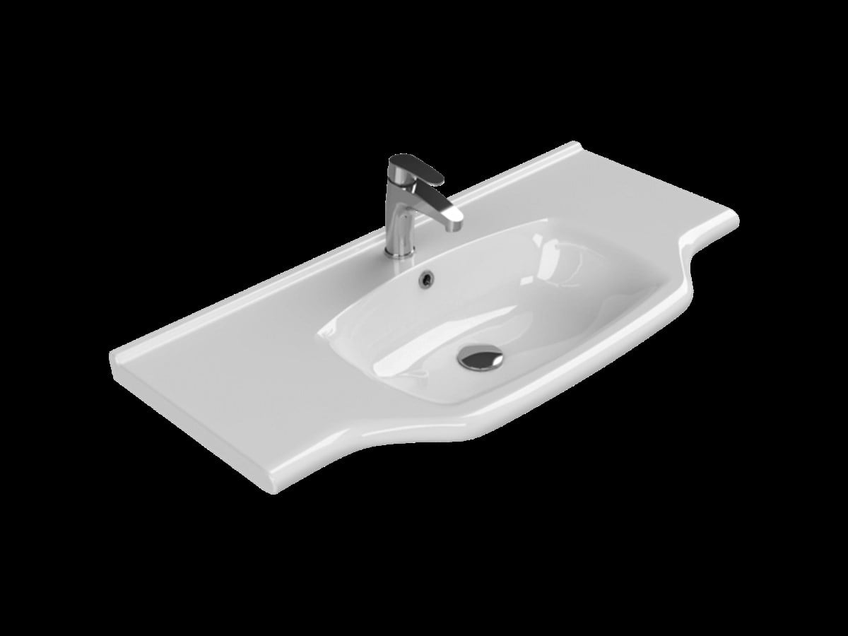 Turkuaz Yeni Klasik 100x48 cm Etajerli Lavabo 