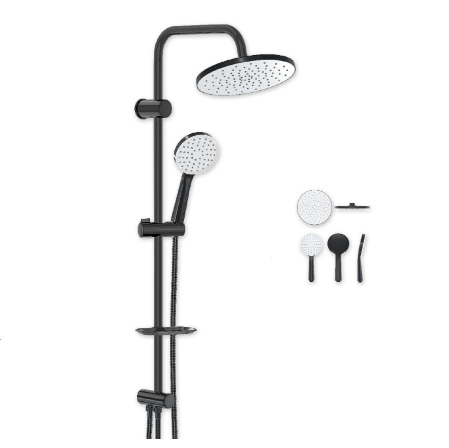 Valtemo Tepe Duş Seti Grando Sport Black 2275