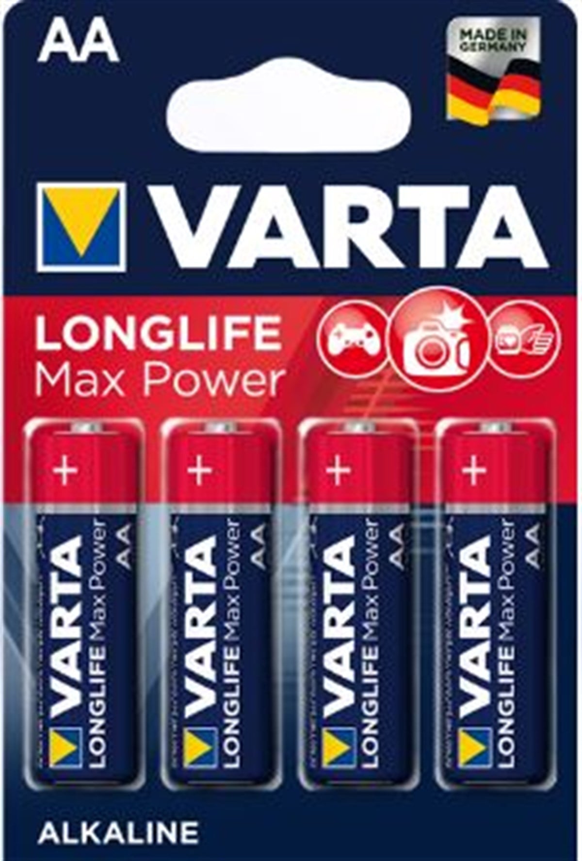 Varta Longlife Max Power Alkaline 4xaa 4706101404