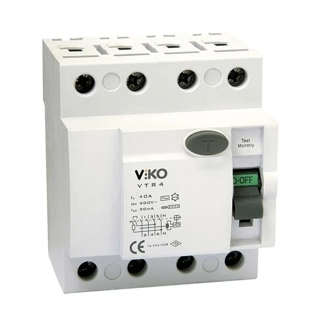Viko 4X25 30ma Kaçak Akım Rölesi Vtr4-2530