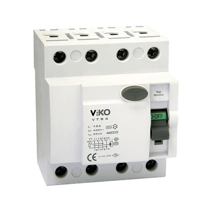 Viko 4X25 300ma Kaçak Akım Rölesi Vtr4-25300