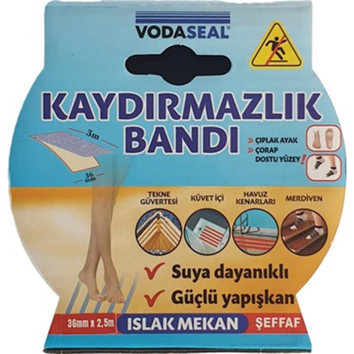 Vodaseal Çift Taraflı Bant 36mm x 2,5m Şeffaf