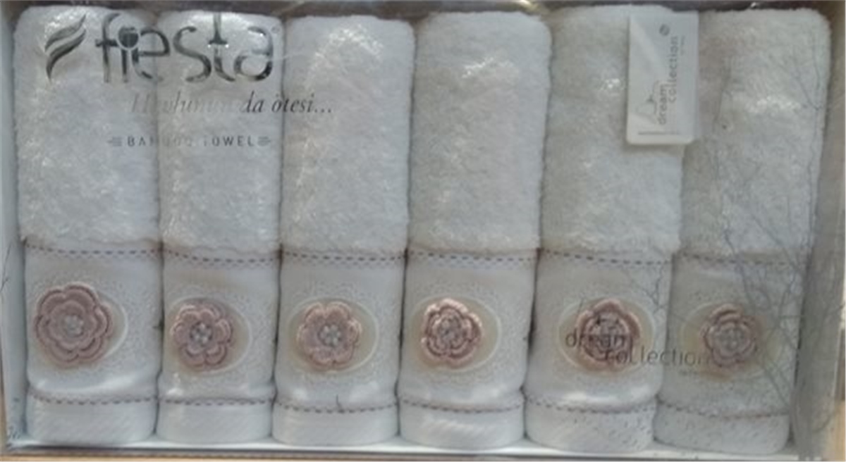 50X90 Bamboo 3D Menekşe Havlu Set