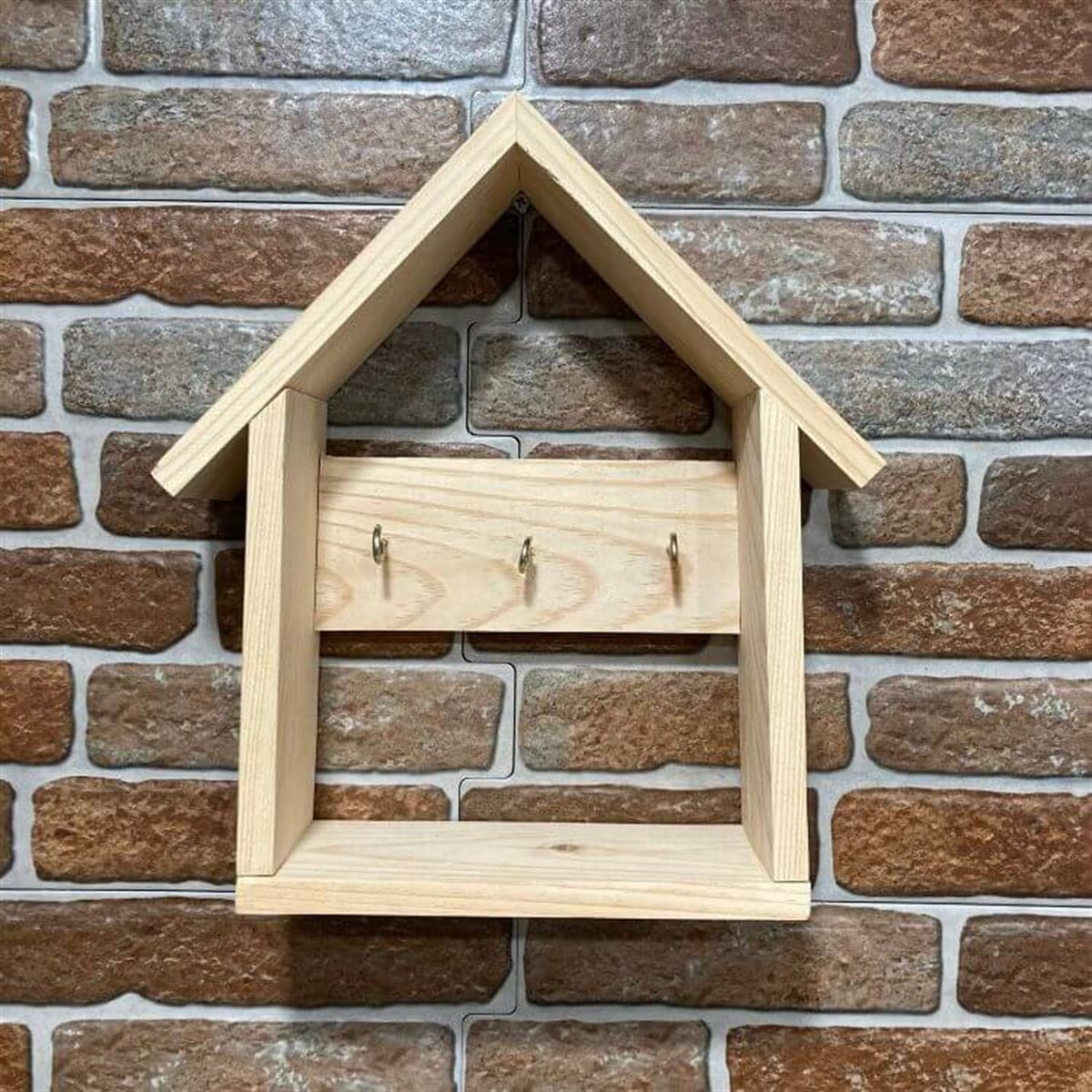 Ahşap Anahtarlık Boyanabilir El Yapımı 21x31 cm