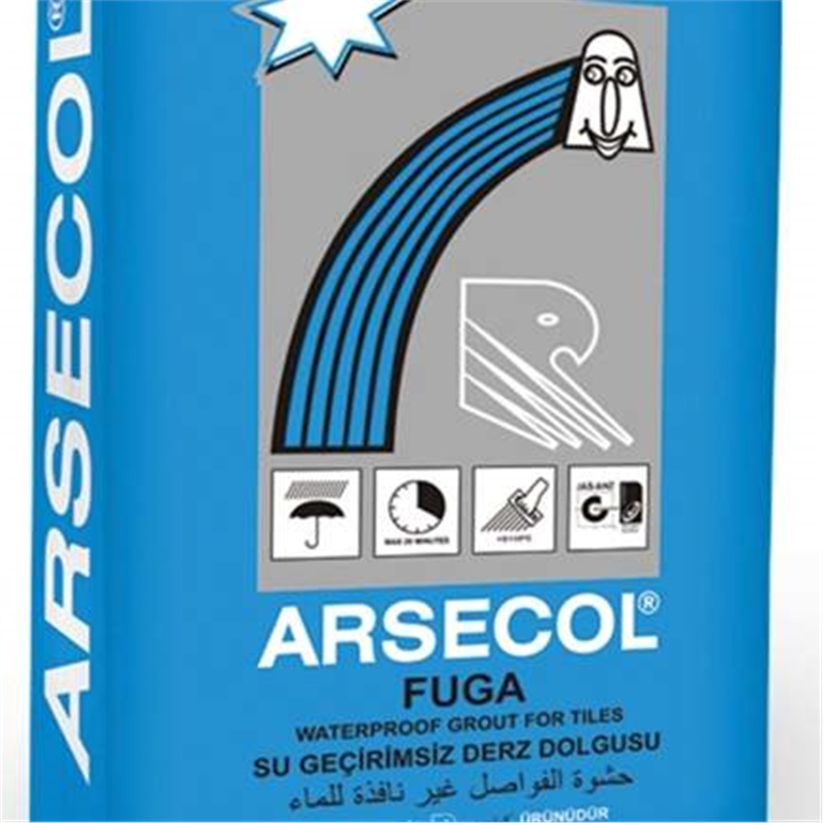 Arsecol Fuga Derz Dolgu Kahverengi 5 Kg