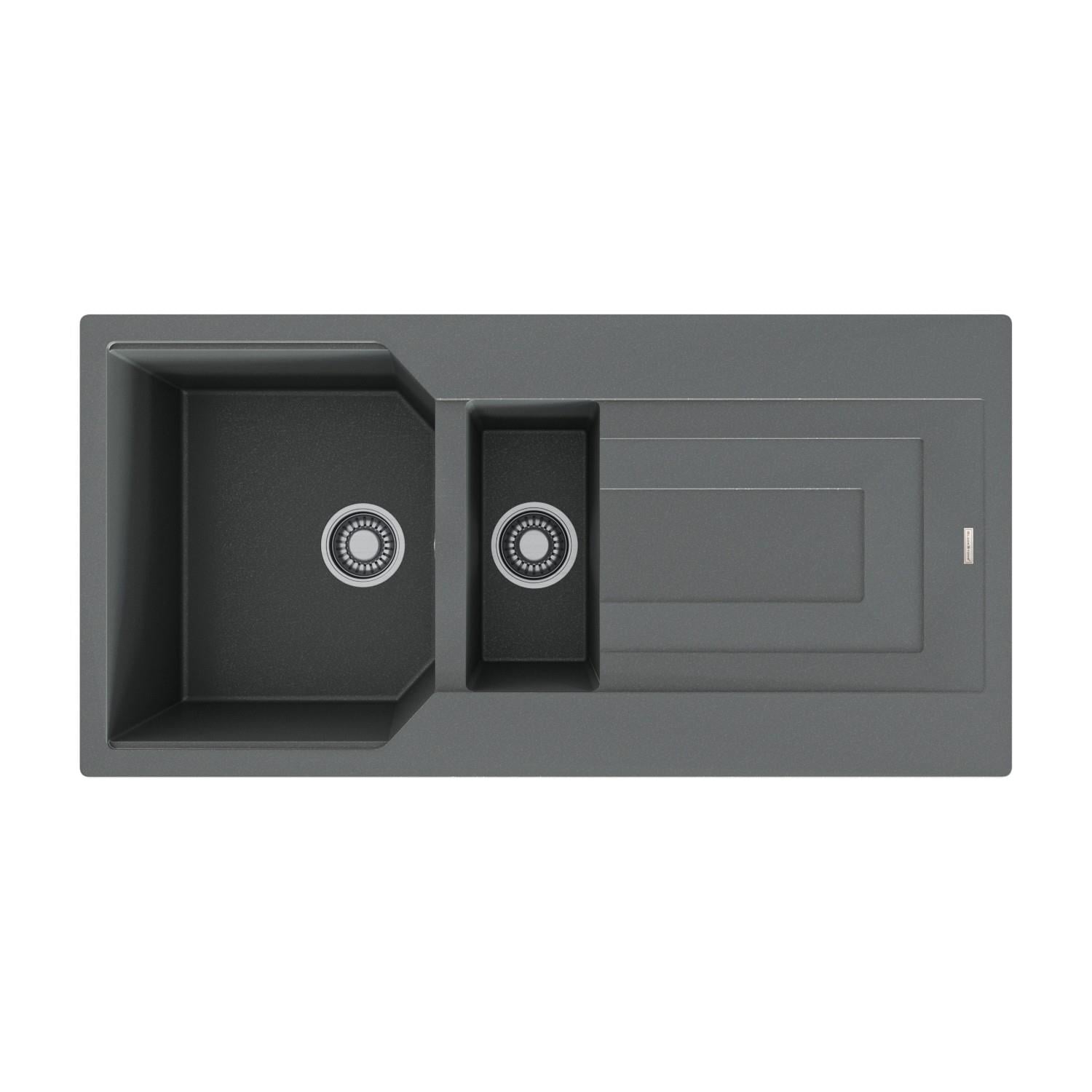 Black Stone Zeugma1.5 Göz Gri Granit Evye