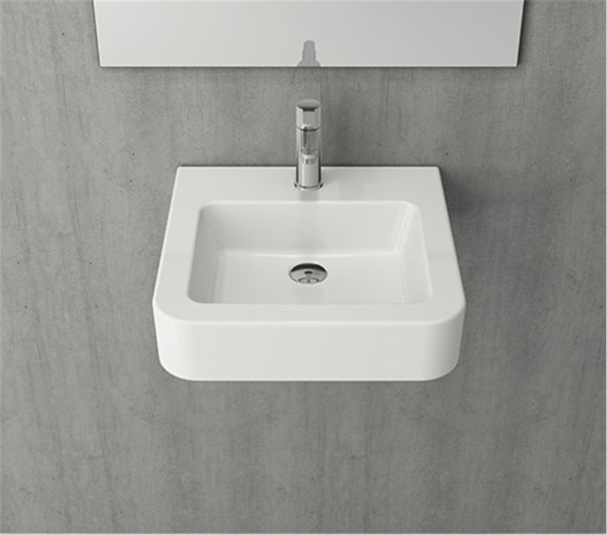 Bocchi 1122-001-0126 Scala Parma Tezgah Üstü Lavabo 50 Cm Beyaz