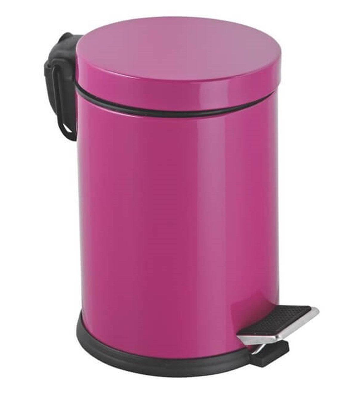 Efor 12 Litre Pedallı Çöp Kovası Fuşya 815f