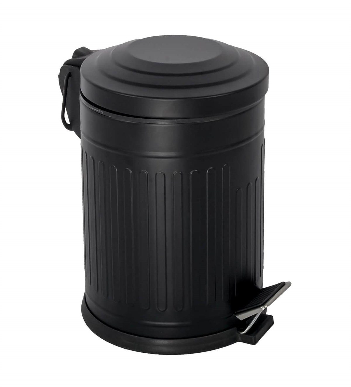 Efor 12 Litre Vintage Pedallı Çöp Kovası Siyah 4005s