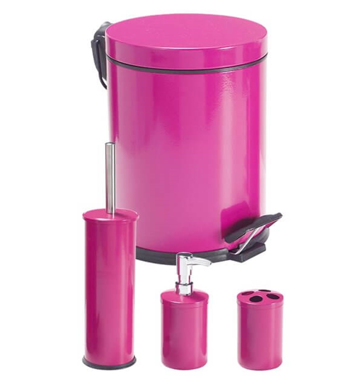 Efor 4 Lü Banyo Seti Fuşya 476f