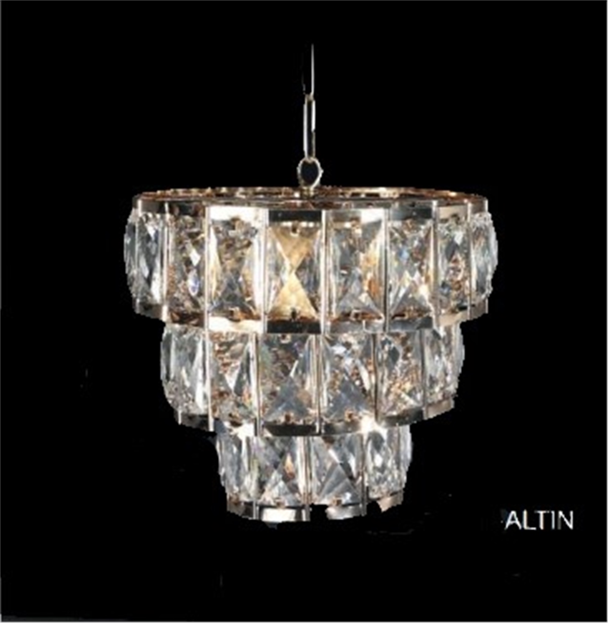 G-1251 Zincirli Tekli Kristal Avize