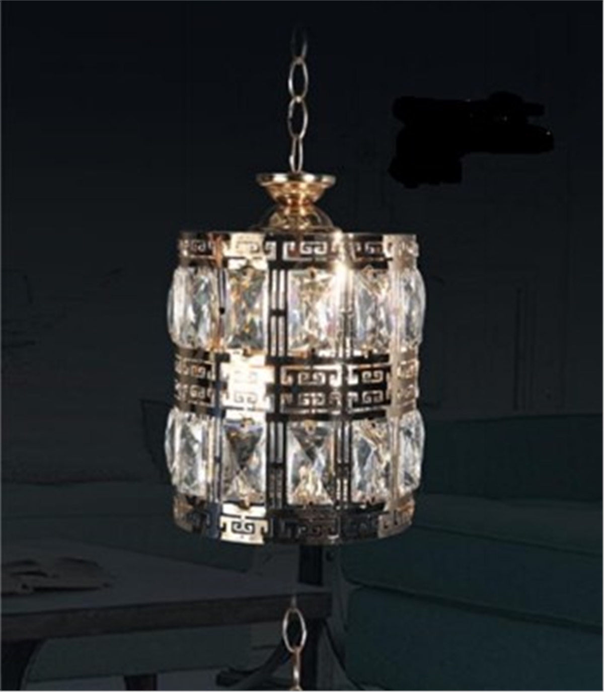 G-5066-O Kristal Tekli Orta Boy Avize