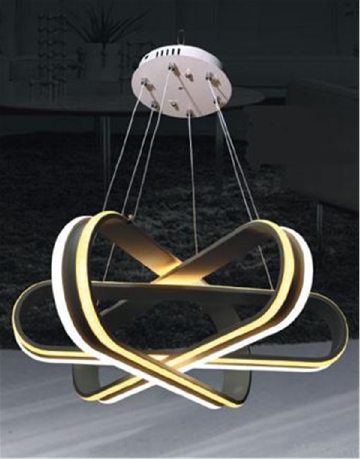 G-5088 Ledli Beyaz Sarkıt Avize