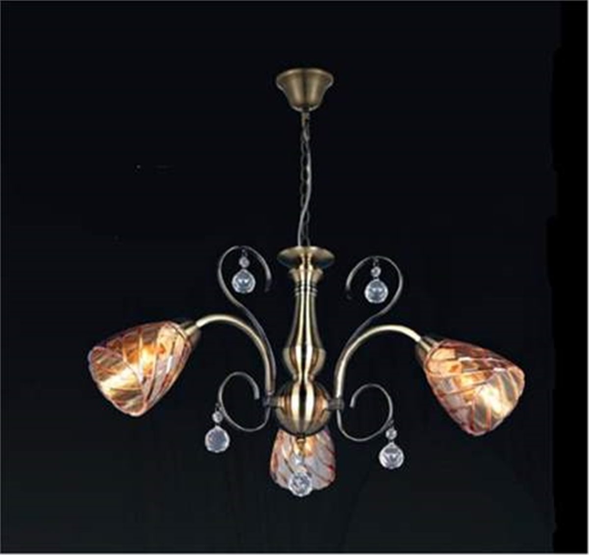 Ga-7022-3 İthal Eskitme 3 Kollu Avize