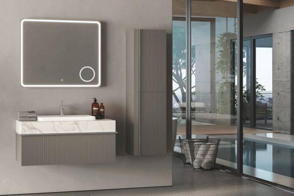 Gold Banyo Agata 100 Cm Antrasit Banyo Dolabı