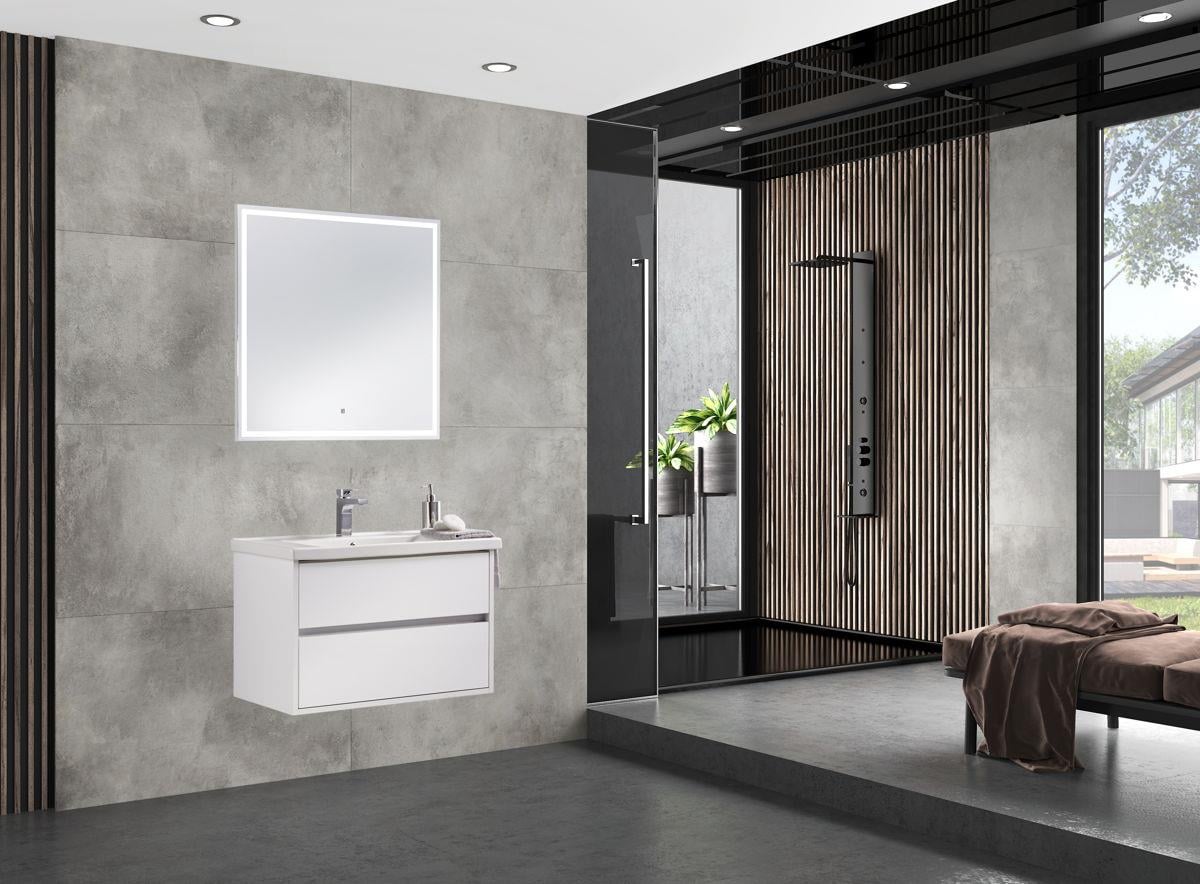 Gold Banyo Aris 80 Cm Beyaz Banyo Dolabı