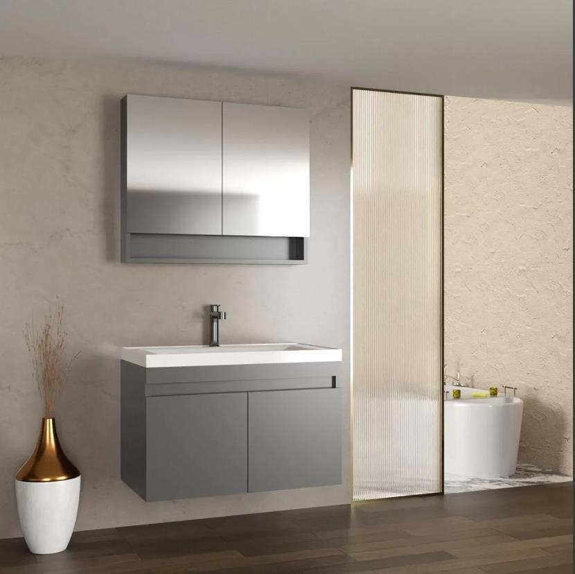 Gold Banyo Eco 65 Cm Gri Banyo Dolabı