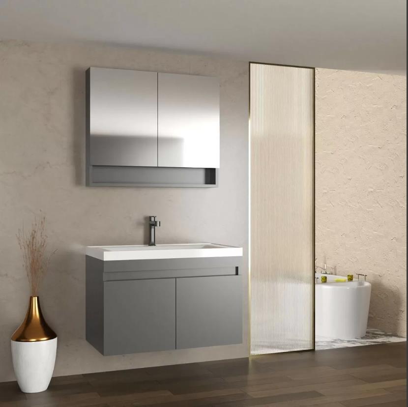 Gold Banyo Eco 65 Cm Gri Banyo Dolabı