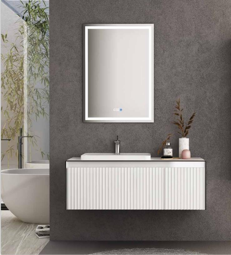 Gold Banyo Tiffany 120 Cm Beyaz Banyo Dolabı