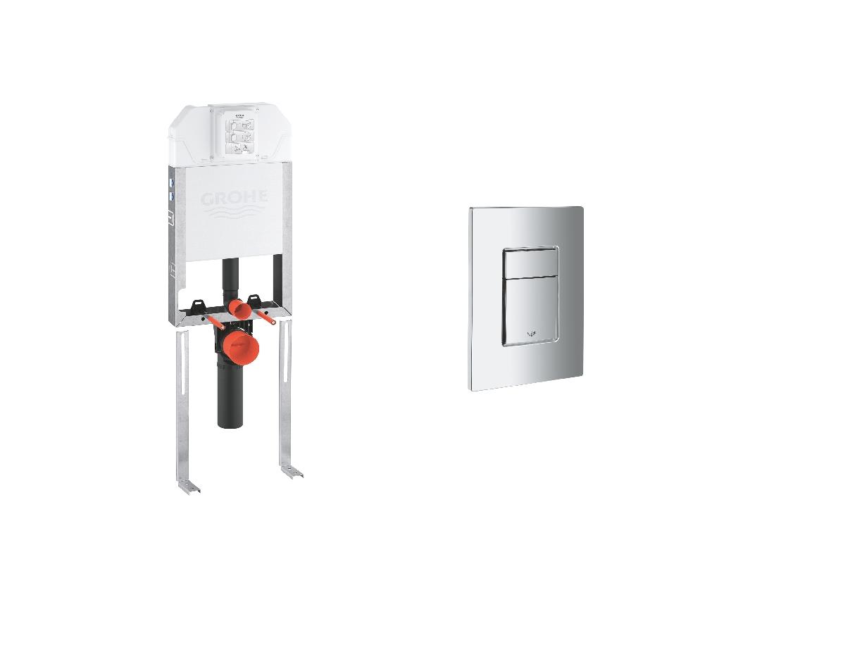 Grohe Uniset Gömme Rezervuar 3984 + Skate Buton 38732