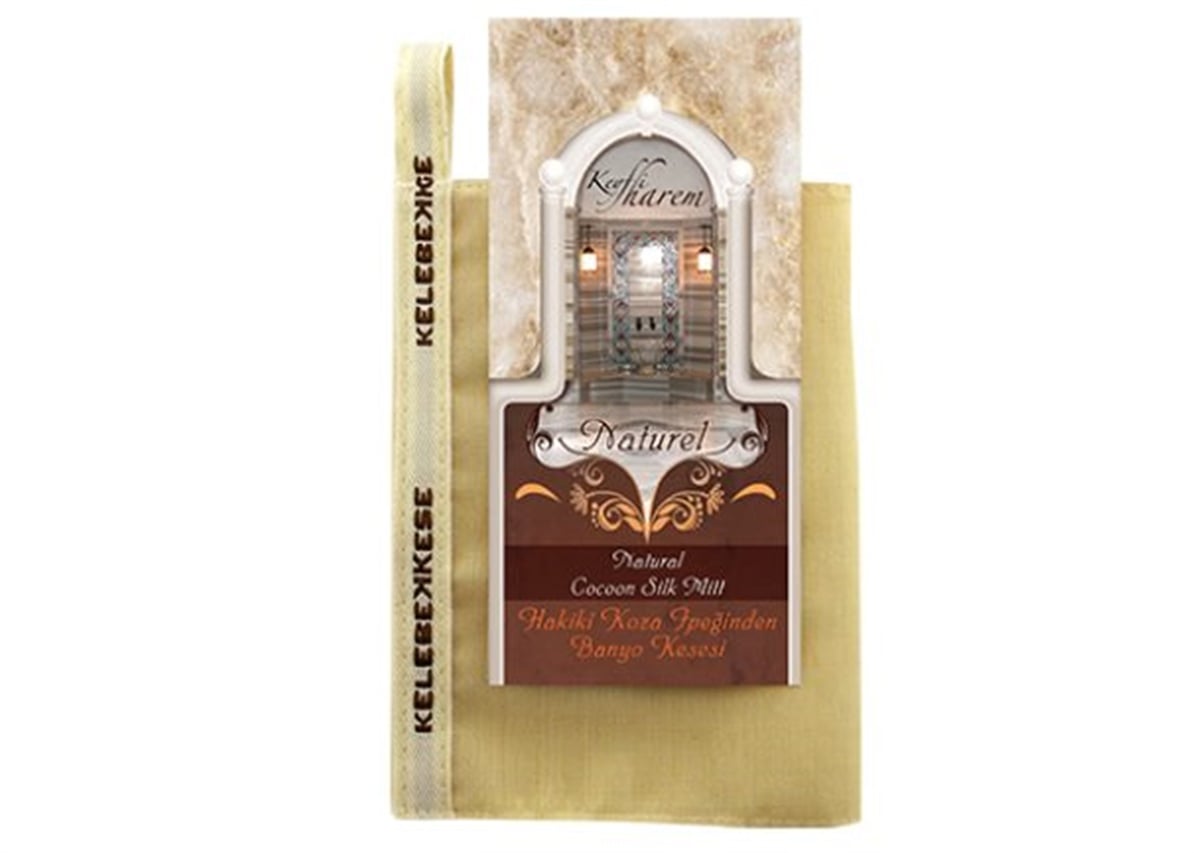 Harem Koza İpeği Naturel Kese