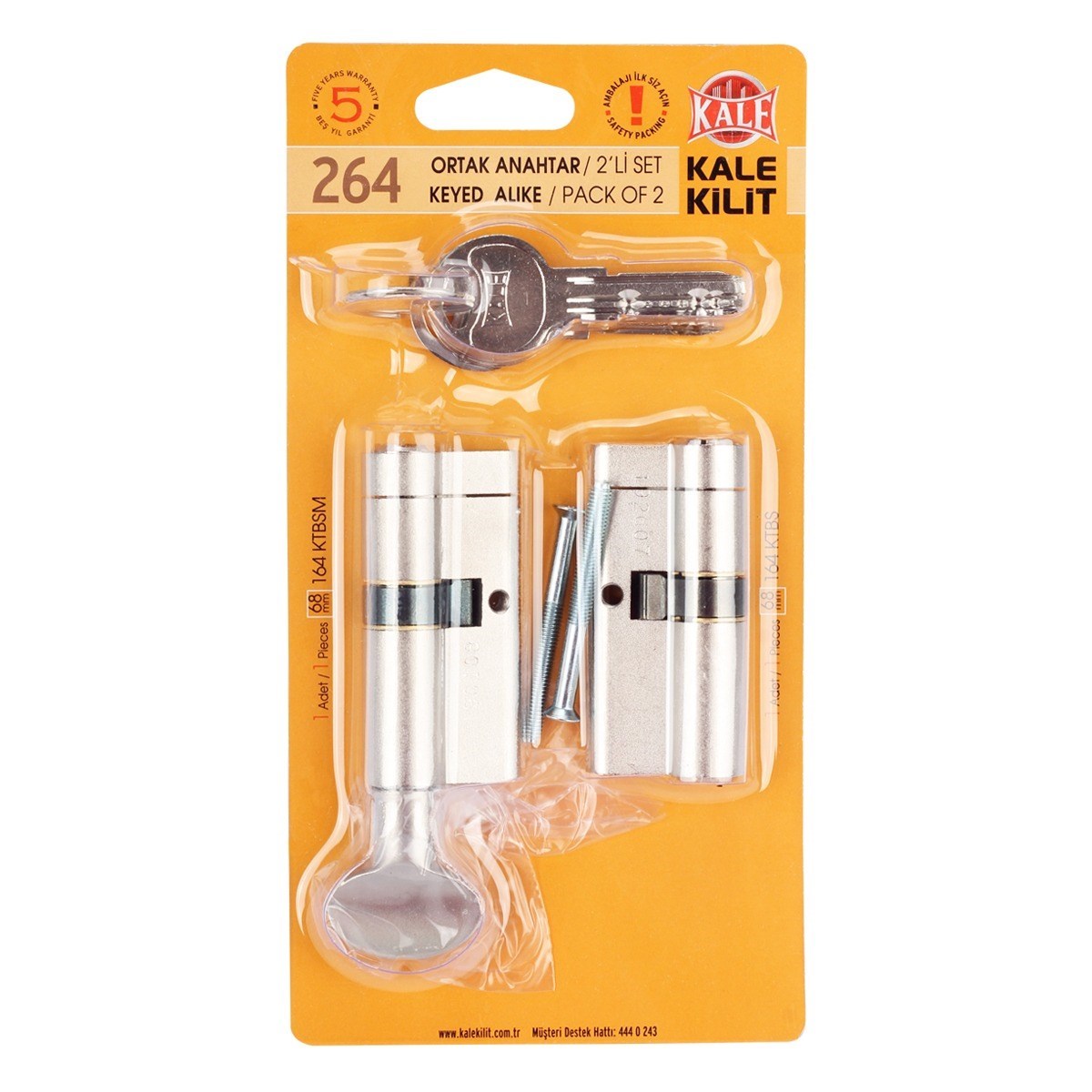 Kale Kilit Tuzaklı Sistem İkili Set 264 164Ktbsm