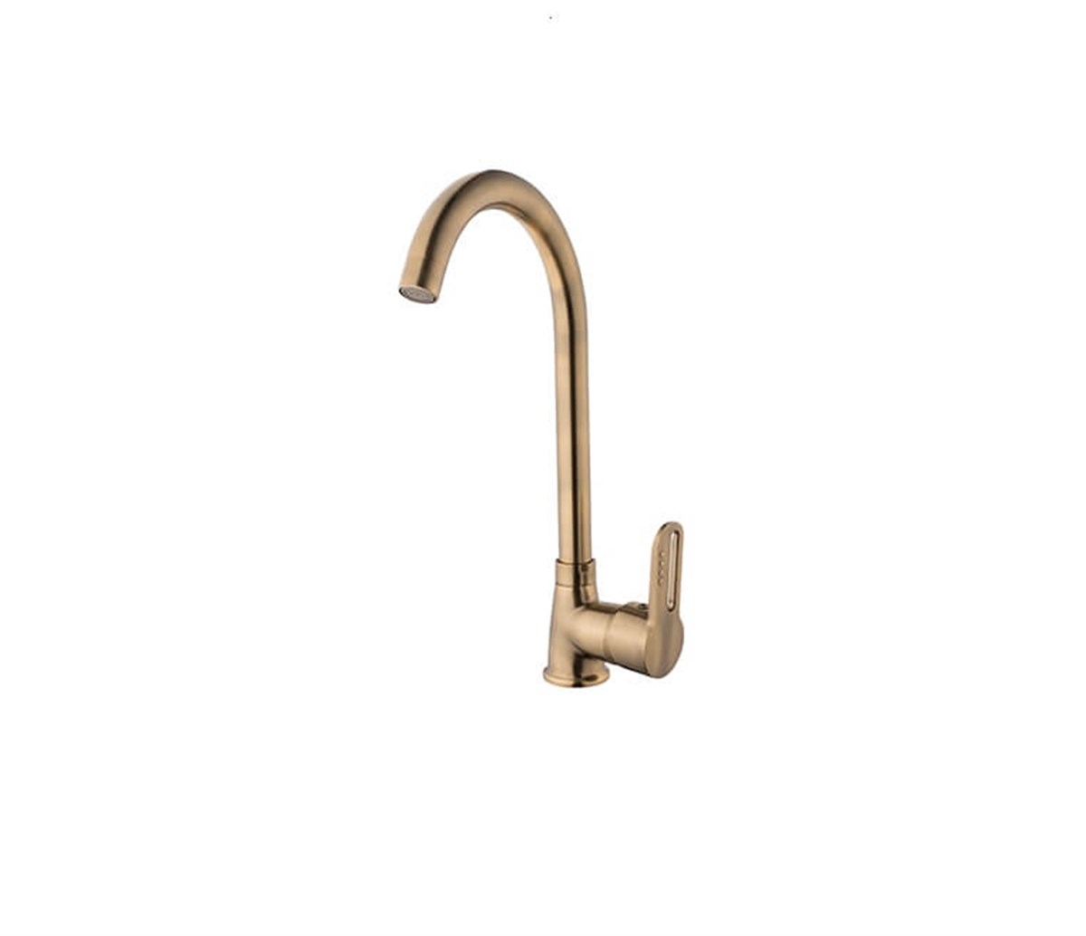 Kare İnci Mix Antik Sarı Uzun Kuğu Lavabo Bataryası 87043