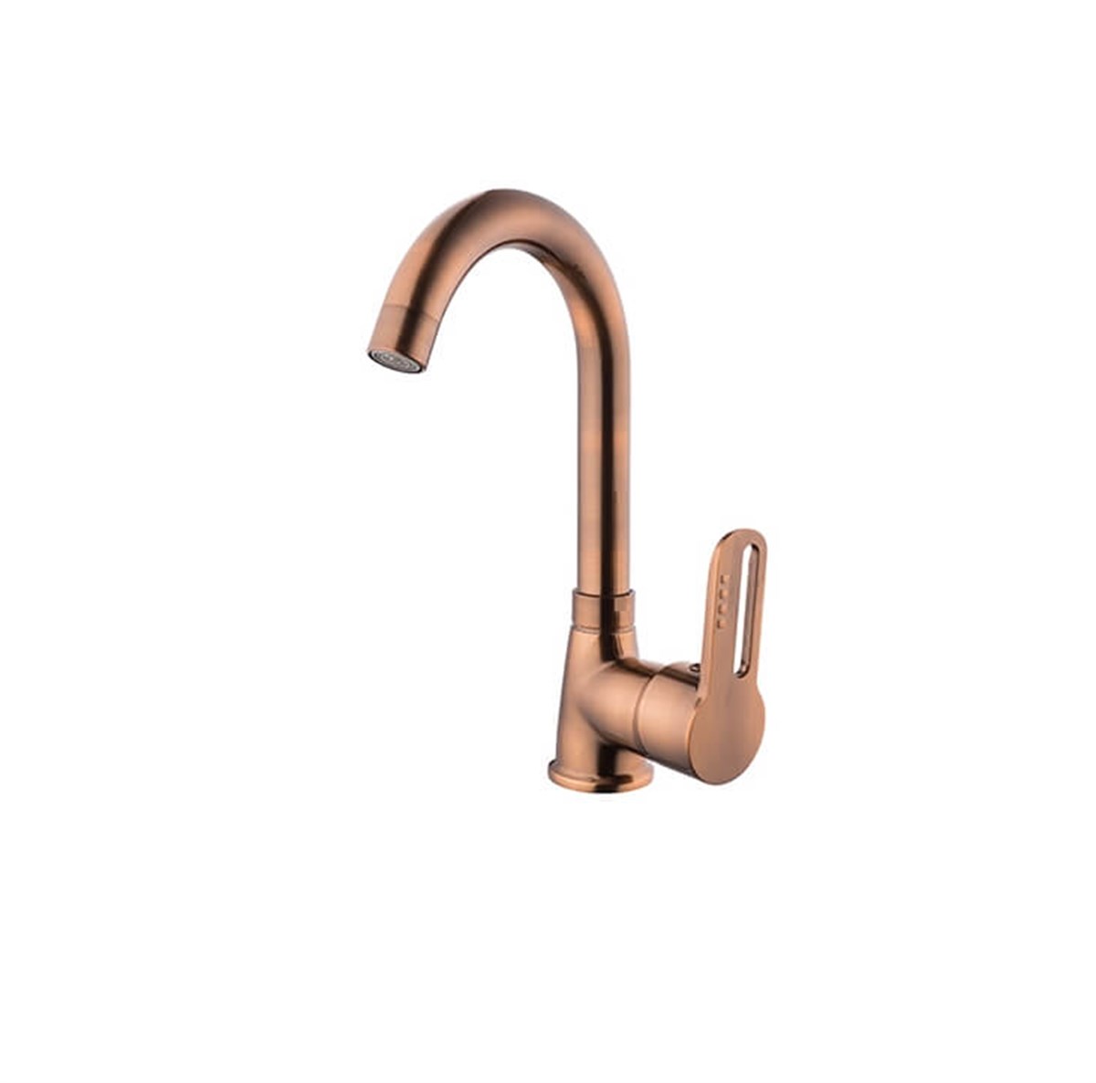 Kare İnci Mix Bakır Kısa Kuğu Lavabo Bataryası 87012