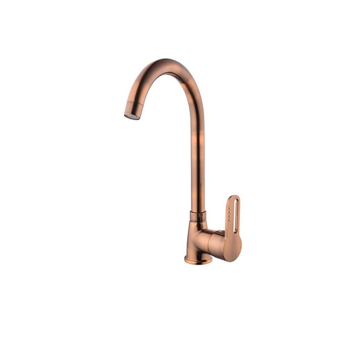 Kare İnci Mix Bakır Uzun Kuğu Lavabo Bataryası 87013