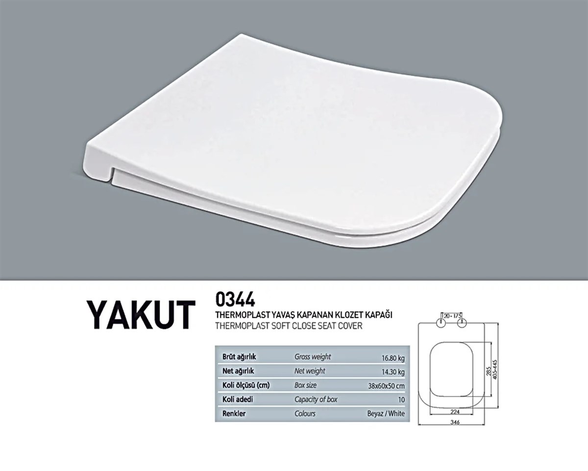 Nkp Yakut Yavaş Kapanır Klozet Kapağı 0344