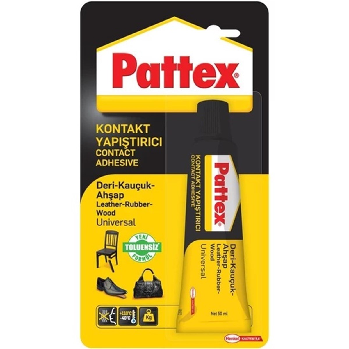 Pattex Deri Kauçuk Ahşap Yapıştırıcısı 50 Gr