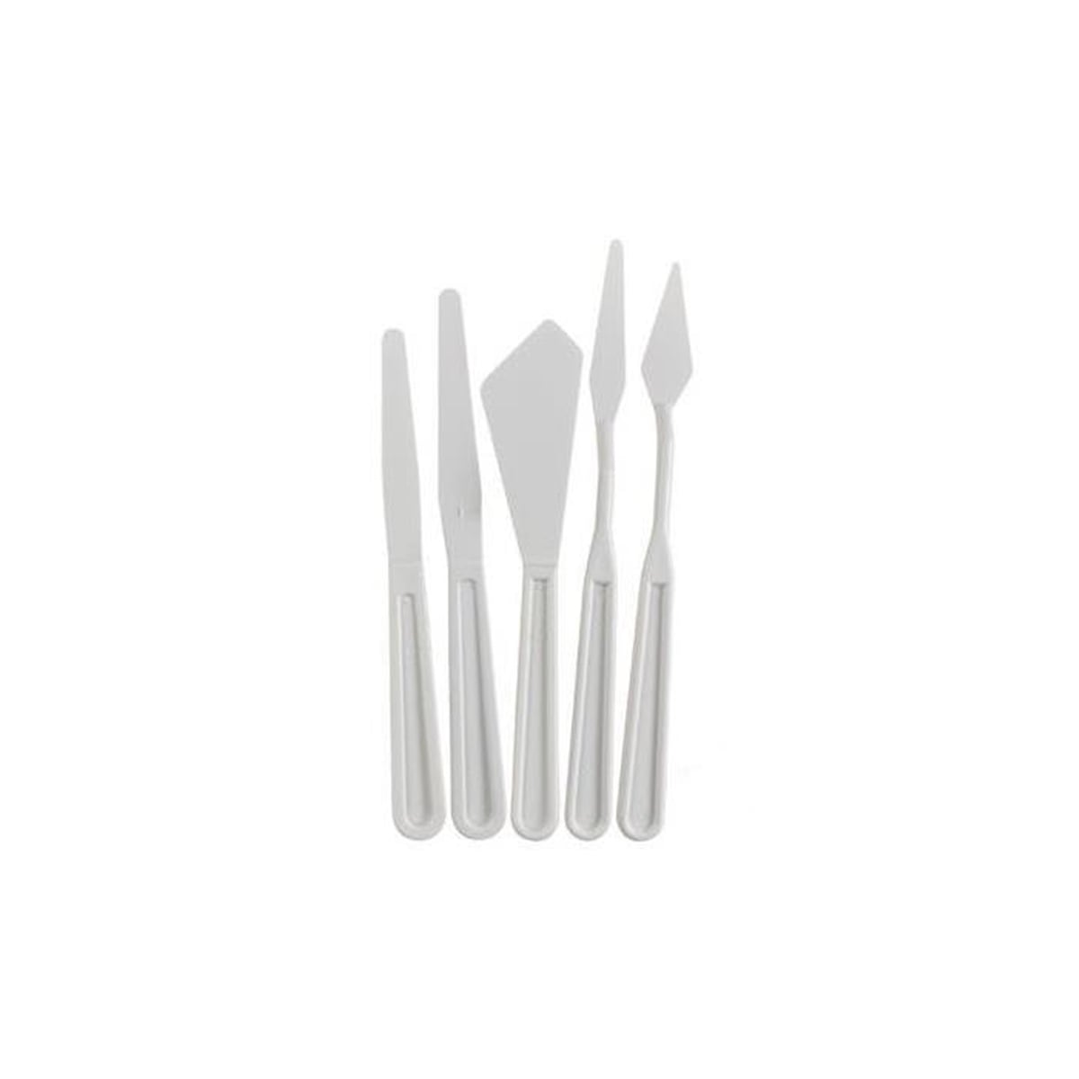 Rıch Plastik Spatül Seti 5li Set Beyaz
