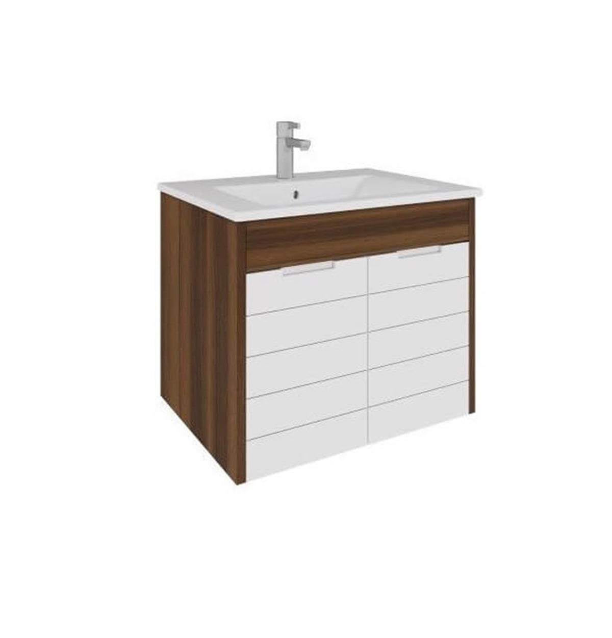 Seramiksan Banyo Dolabı Vela 65 Cm Meliga Beyaz+ Lavabo