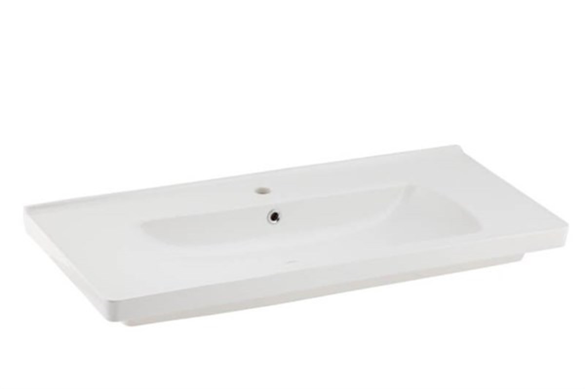Seramiksan Satürn 100 Cm Etajerli Beyaz Lavabo A142030H
