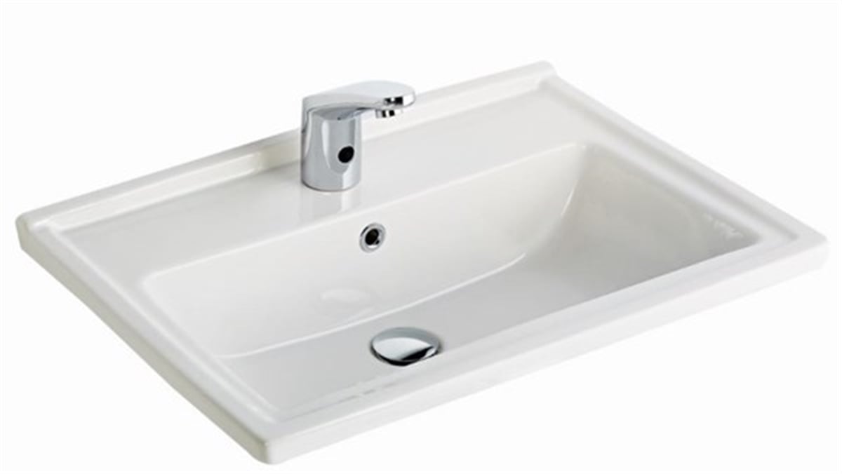 Seramiksan Silva Kare Etajerli Tezgah Lavabo 65 Cm