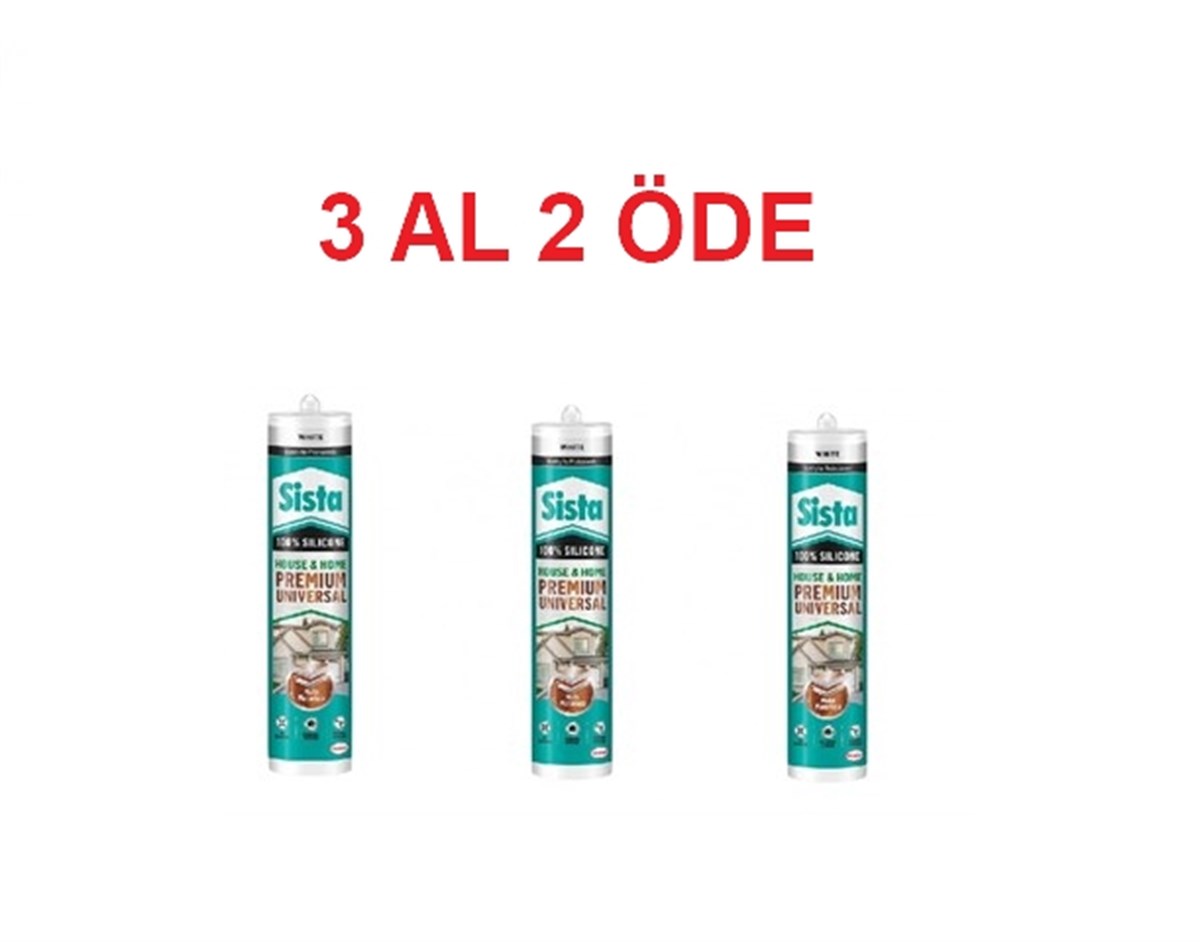 Sista Premium Universal Beyaz Silikon 280 ML