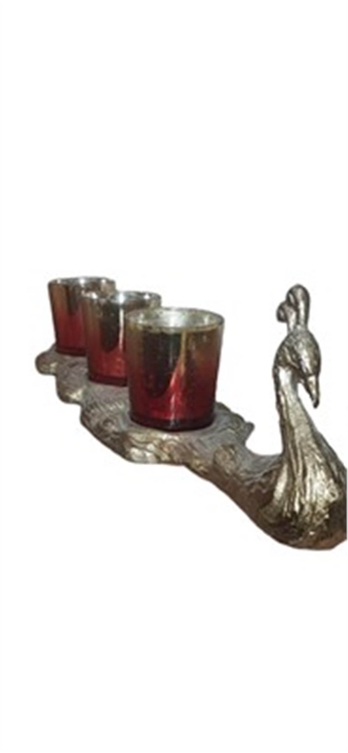 Star Dn 188 Kırmızı Gold Tavuzkuşu 3Lü Mum