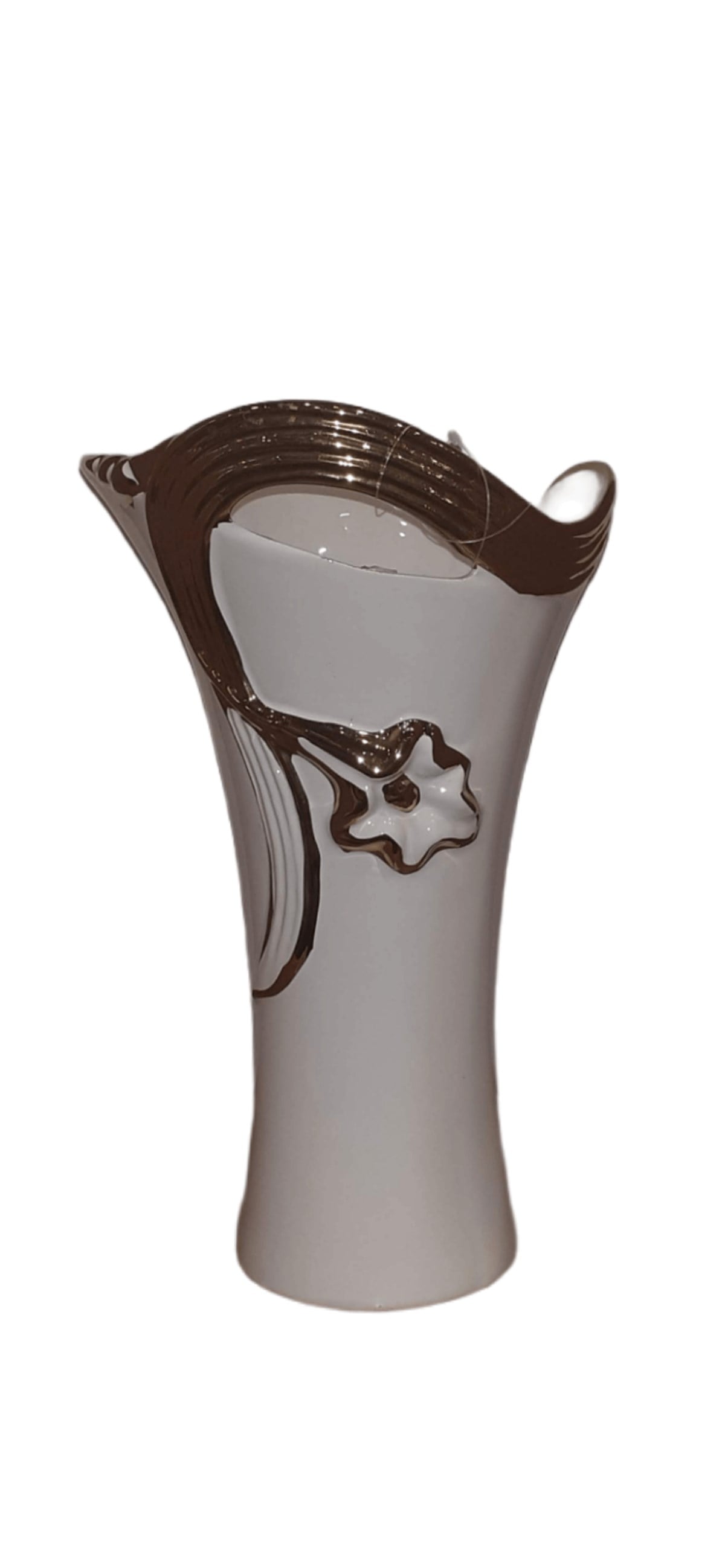 Star Gq 004 Beyaz Altın Vazo 41 Cm